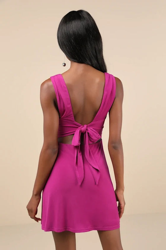 Elegant Red Sheath Sweetheart Sleeveless Open-Back Mini-Length Homecoming Dress