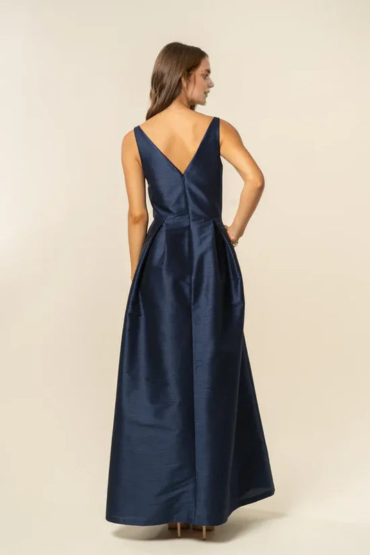 Beautiful Timeless Special Occasion Elegant Satin A-Line Strapless Sleeveless Floor-Length Prom Dress