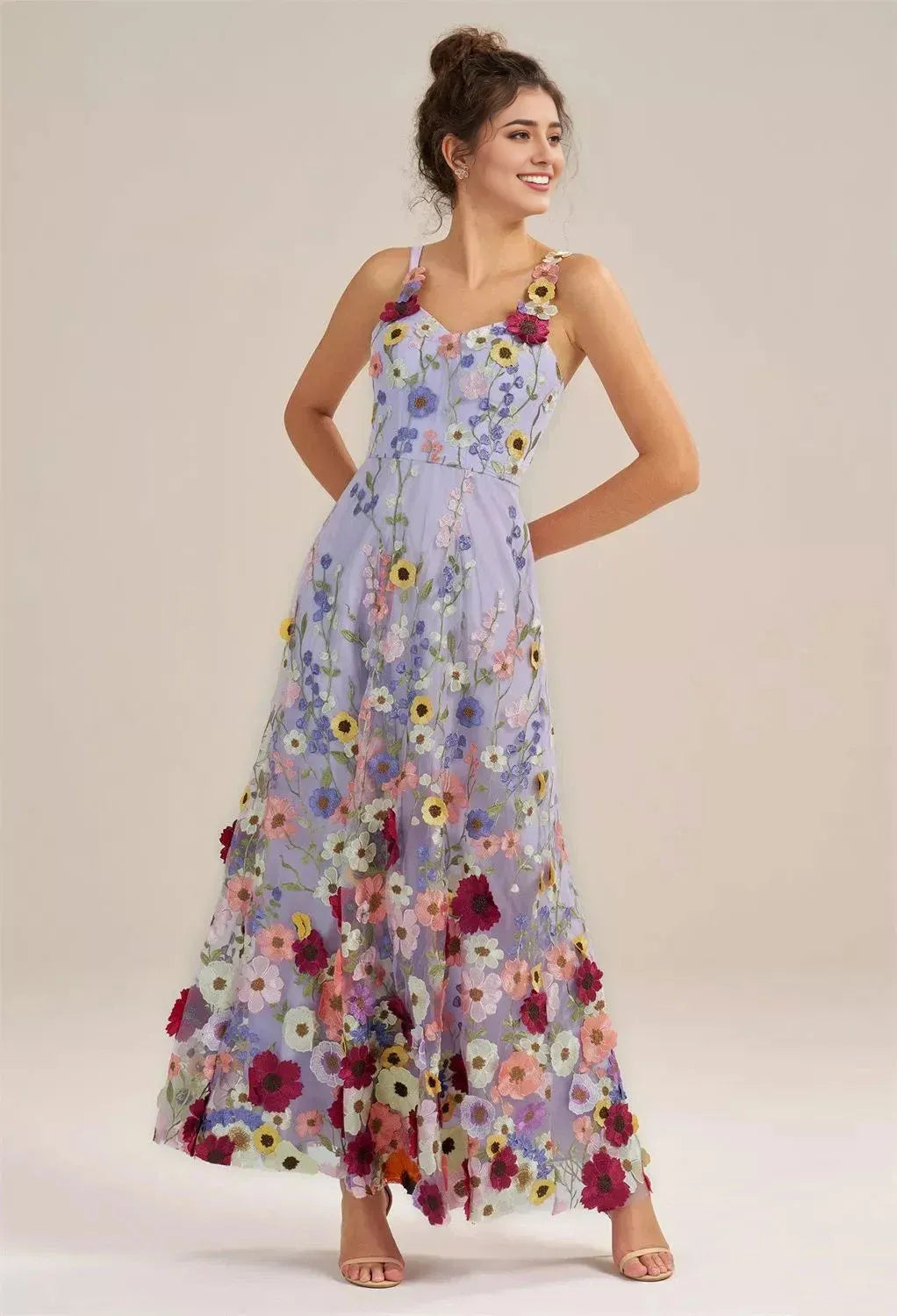 Refined Beautiful Timeless Elegant Red Tulle A-Line V-Neck Sleeveless Long Prom Dress