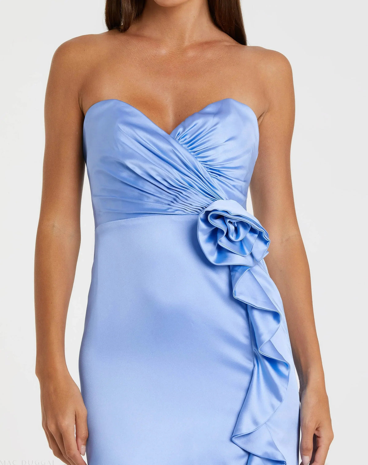 Special Occasion Sophisticated Graceful Stylish Refined Elegant Sheath Strapless Sleeveless Floor-Length Prom Dress