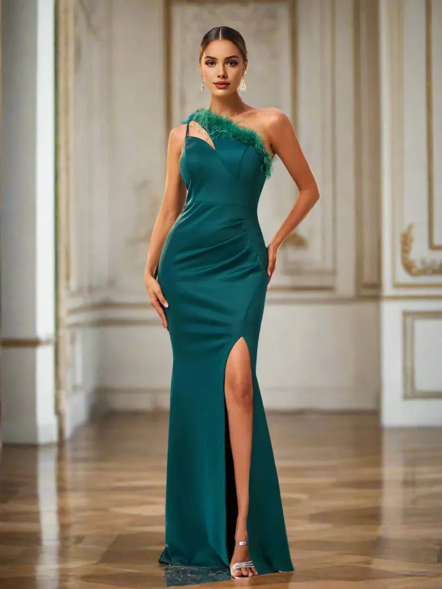 Refined Beautiful Timeless Special Occasion Elegant Teal Mermaid Sleeveless Floor-Length Prom Dress