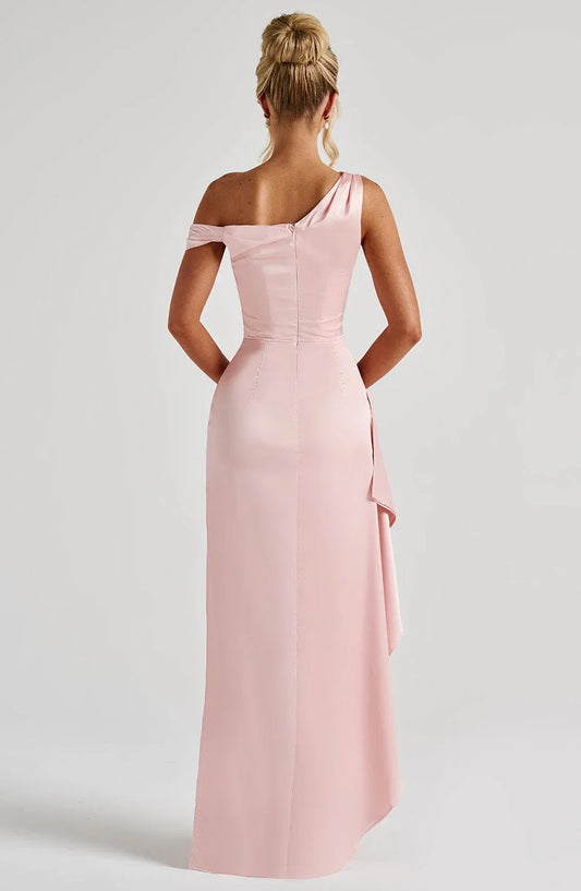 Refined Beautiful Timeless Special Occasion Elegant Sheath Asymmetric Sleeveless Floor-Length Prom Dress