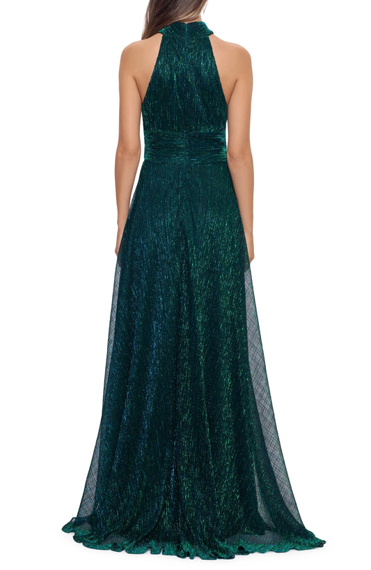 Beautiful Timeless Special Occasion Elegant Emerald Green A-Line Halter Sleeveless Prom Dress