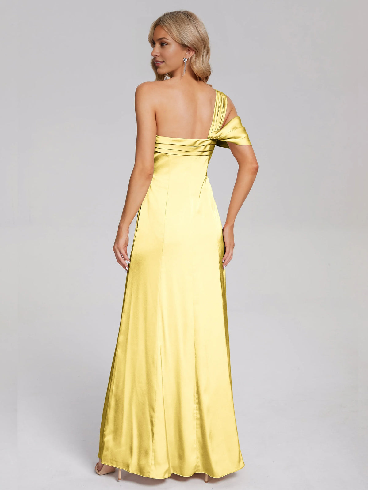 Stylish Refined Beautiful Timeless Chic Elegant Black Satin Sheath Sleeveless Prom Dress