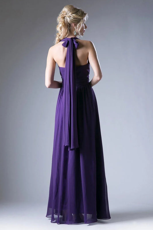 Elegant Red A-Line Classic-Neck Classic-Sleeve Classic-Back Floor-Length Prom Dress