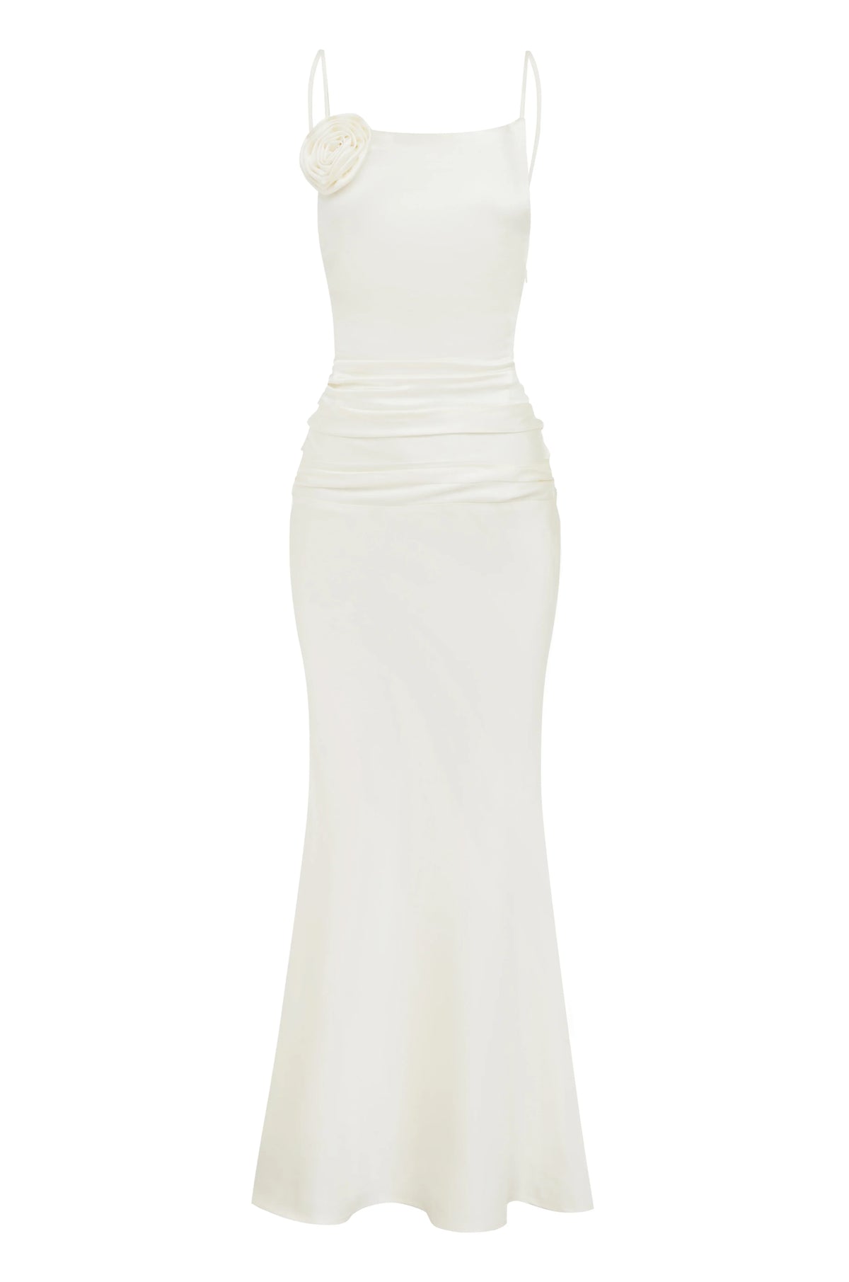 Refined Beautiful Timeless Special Occasion Sophisticated Elegant Satin Sleeveless Floor-Length Prom Dress