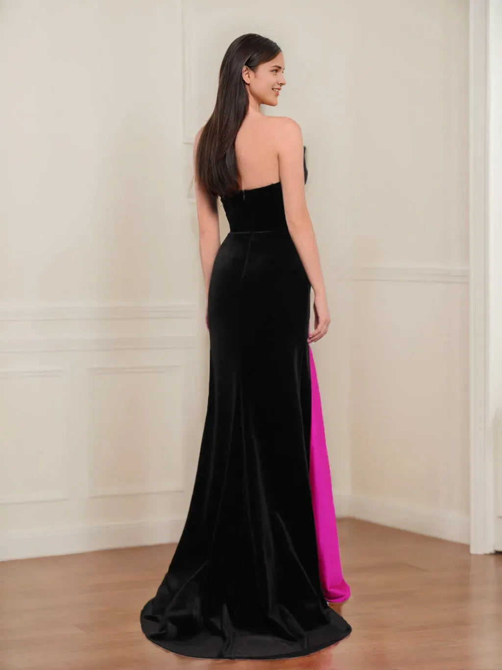 Elegant Red A-Line V-Neck Sleeveless Classic-Back Floor-Length Prom Dress