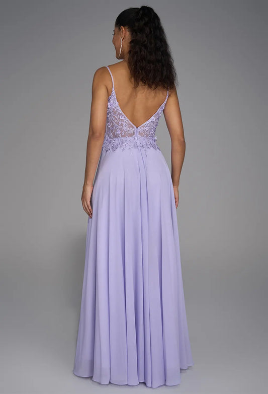 Refined Beautiful Timeless Special Occasion Elegant Tulle A-Line V-Neck Sleeveless Prom Dress
