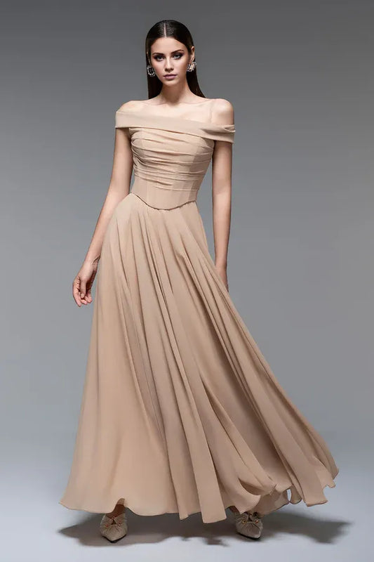 Refined Beautiful Timeless Special Occasion Sophisticated Graceful Elegant A-Line Sleeveless Prom Dress