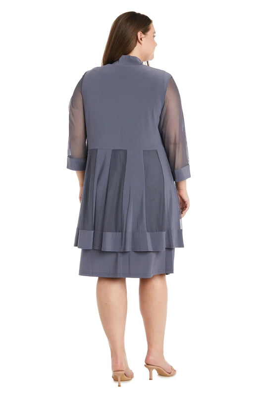 Refined Beautiful Timeless Elegant Long Sleeve Short Mother of the Bride Dress