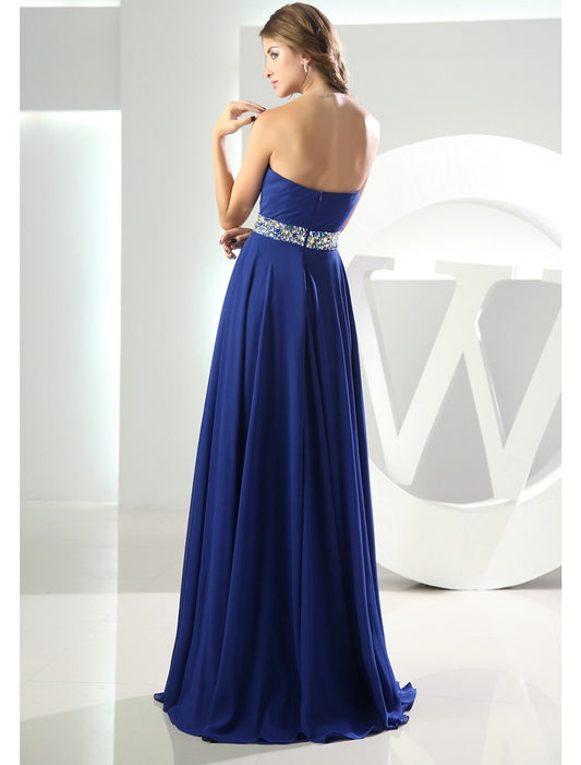 Elegant Red A-Line Sweetheart Sleeveless Classic-Back Floor-Length Wedding Dress