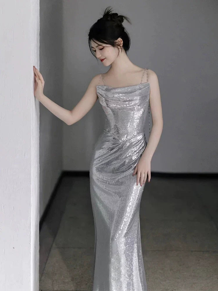 Mermaid Long Prom Dress Sexy Evening Dresses