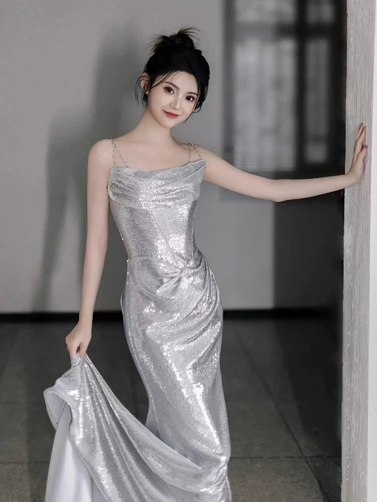 Mermaid Long Prom Dress Sexy Evening Dresses