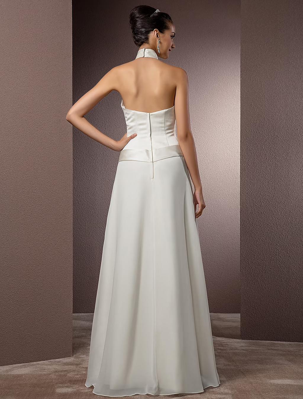 Wedding Dresses Floor Length Regular Straps With Sash Ribbon