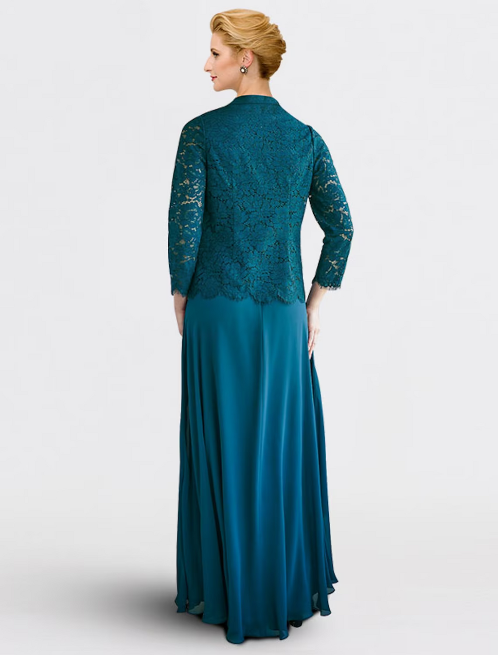 Mother of the Bride Dress Plus Size Elegant Jewel Neck Floor Length Sleeveless
