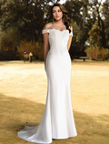 Beach Wedding Dresses Ball Gown Sleeveless Off Shoulder With Appliques