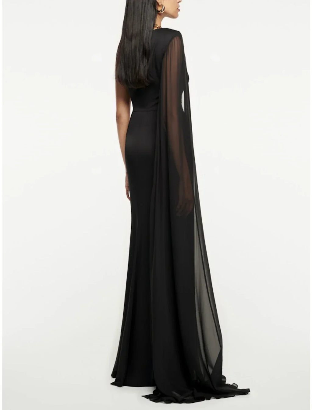 Black Evening Gown Elegant Dress Formal Sweep / Brush Train Dress Sleeveless One Shoulder Imitation with Pleats Ruched