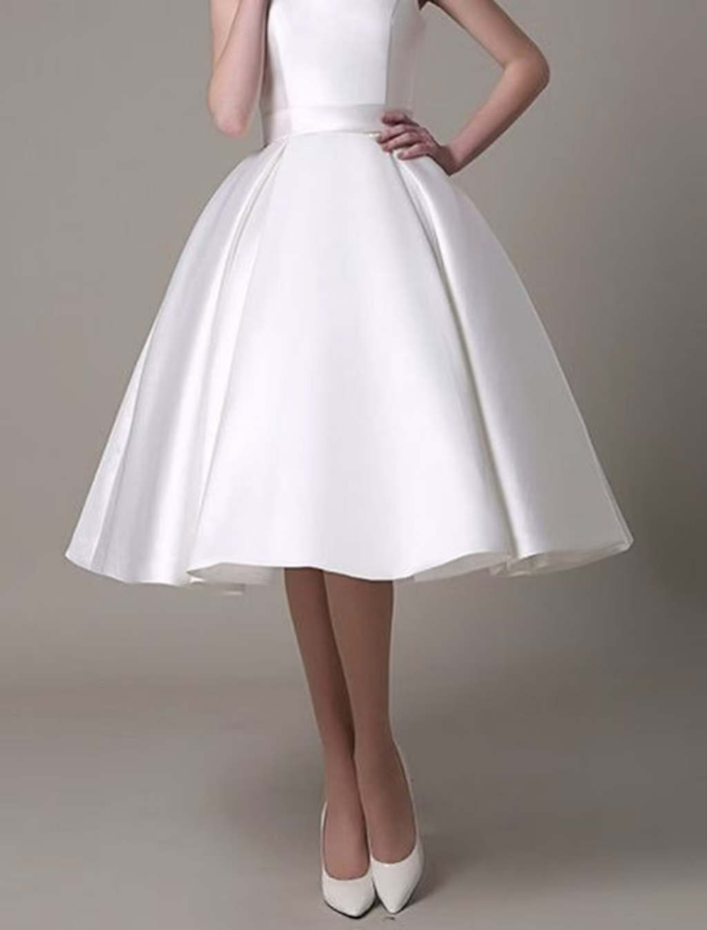 Cocktail Dresses Party Dress Wedding Guest Knee Length Sleeveless Square Neck with Pleats