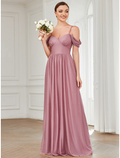 Wedding Guest Floor Length Sleeveless Strap with Buttons