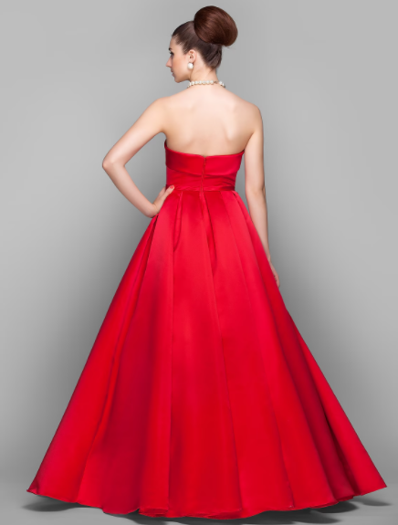 Floor Length Sleeveless Strapless with Bow(s)