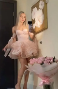 Sexy A-Line Sweet Sweetheart Off The Shoulder Short Homecoming Dress
