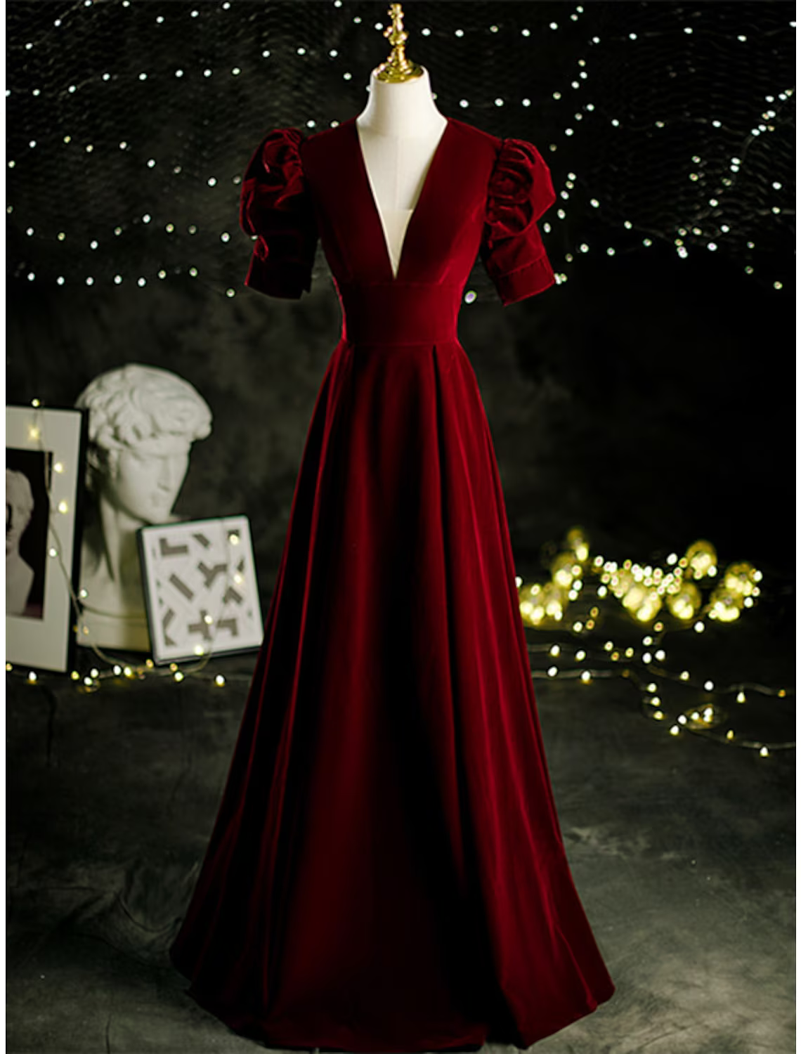 Mother of the Bride Dress Vintage Elegant V Neck Short Sleeve with Pleats