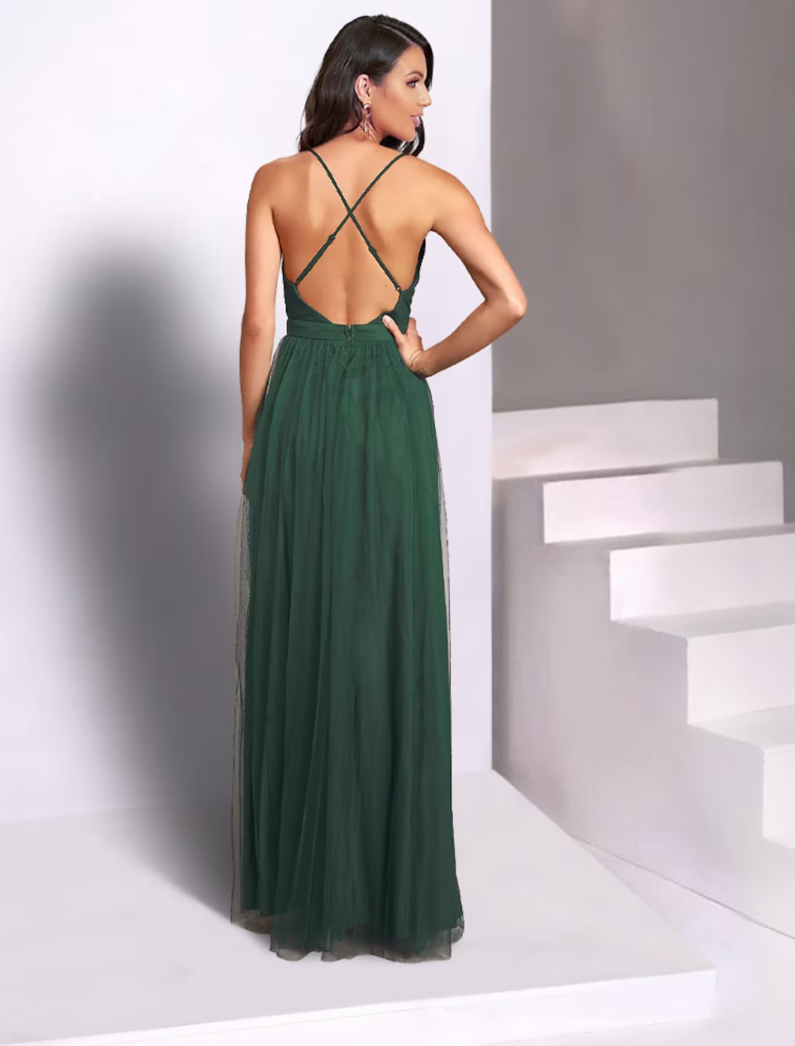 Wedding Guest Dresses Casual Dress Party Wear Floor Length Sleeveless Strap with Pleats