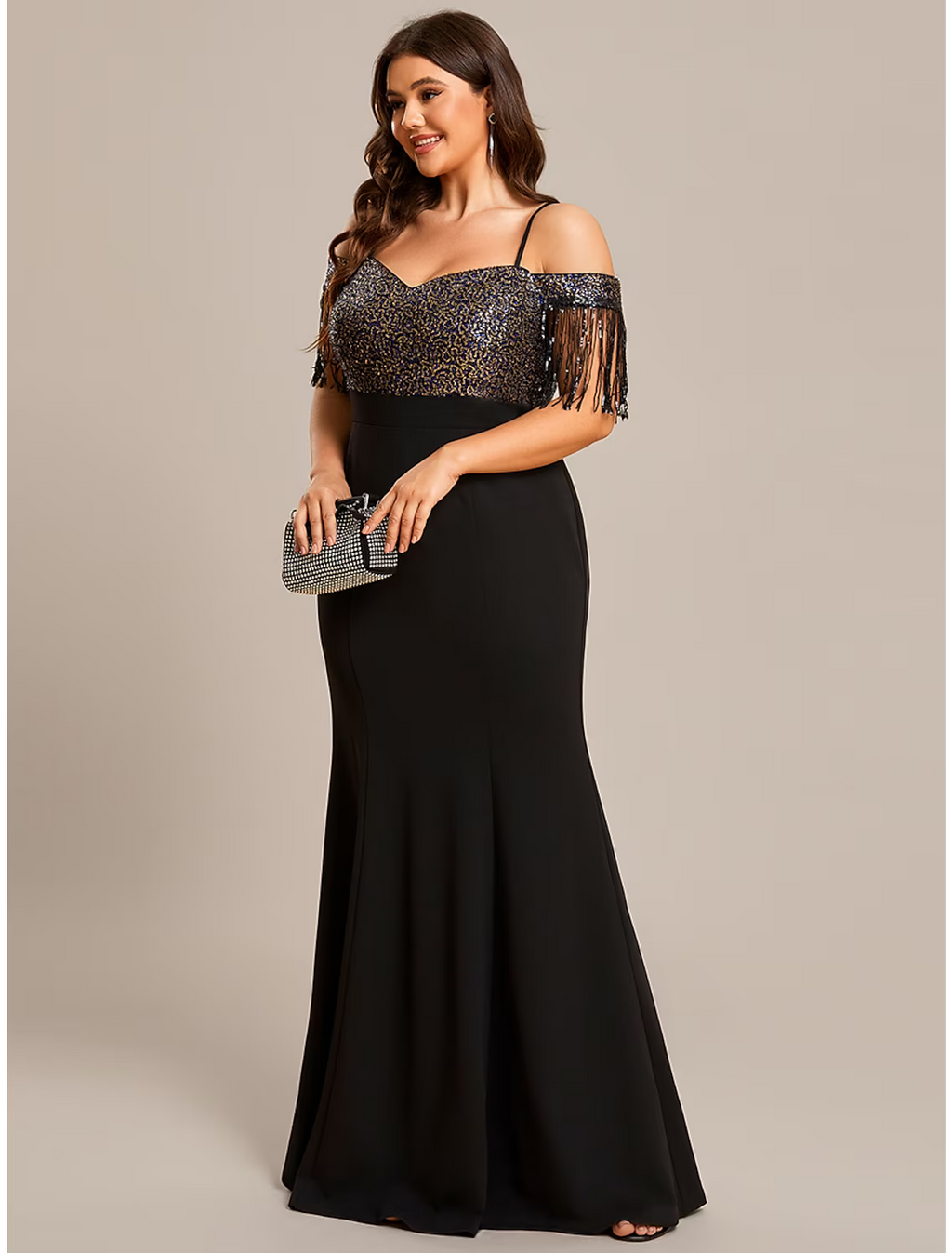 Wedding Guest Dresses Dress Formal Floor Length Short Sleeve Off Shoulder Fabric with Tassel