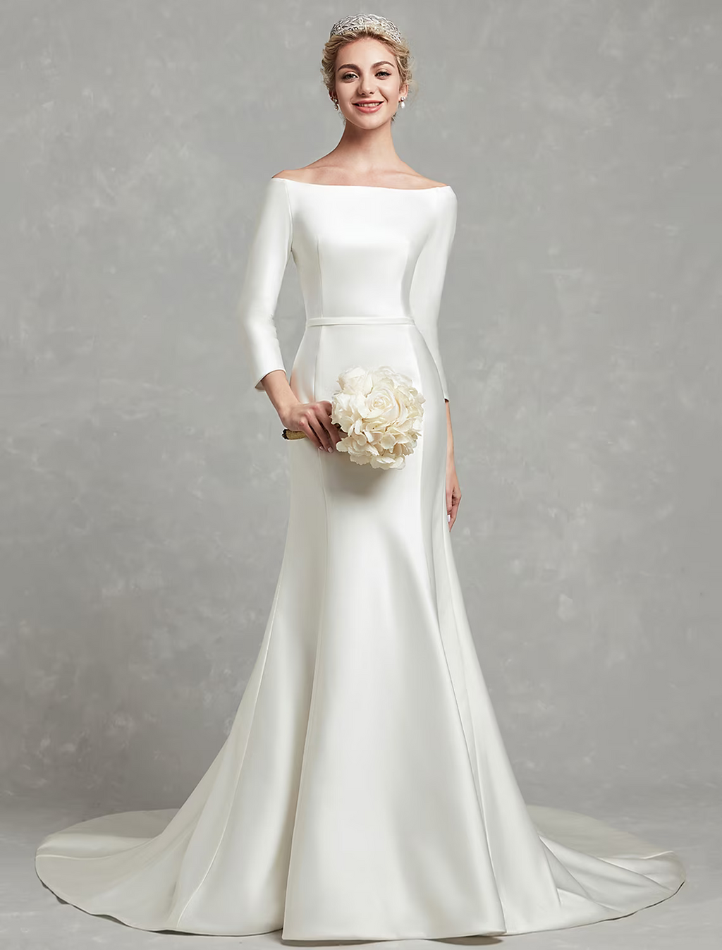 Casual Wedding Dresses Chapel Train Length Sleeve Strapless With Pleat