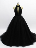 Ball Gown Prom Dresses Open Back Dress Wedding Party Sleeveless Backless with Pleats