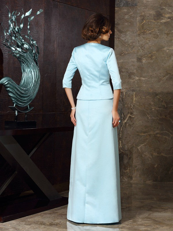Sheath/Column Strapless Sleeveless Long Mother of the Bride Dresses