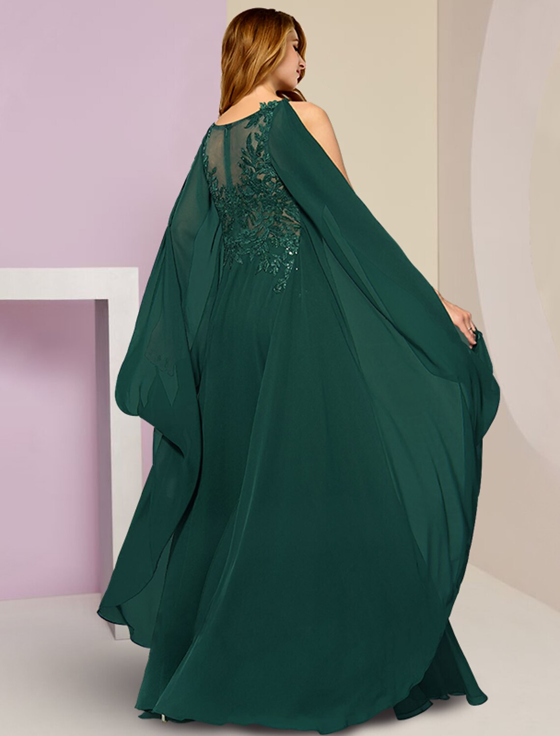 Plus Size Curve Mother of the Bride Dress Wedding Guest Vintage Party V Neck Floor Length Sleeveless with Pleats