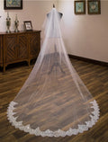 Ding Ji Two-tier Wedding Veil Cathedral Veils with Embroidery Hot Sale Veil