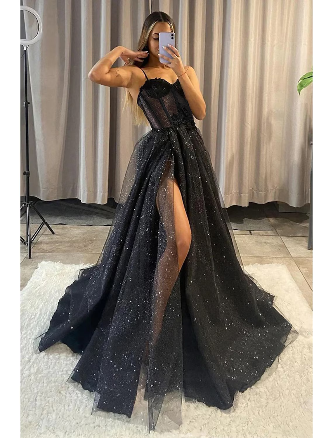 Graduation Floor Length Sleeveless Scoop Neck with Slit