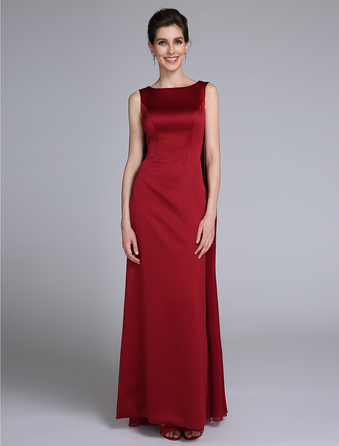 Mother of the Bride Dress Elegant Ankle Length Sleeveless with Pleats