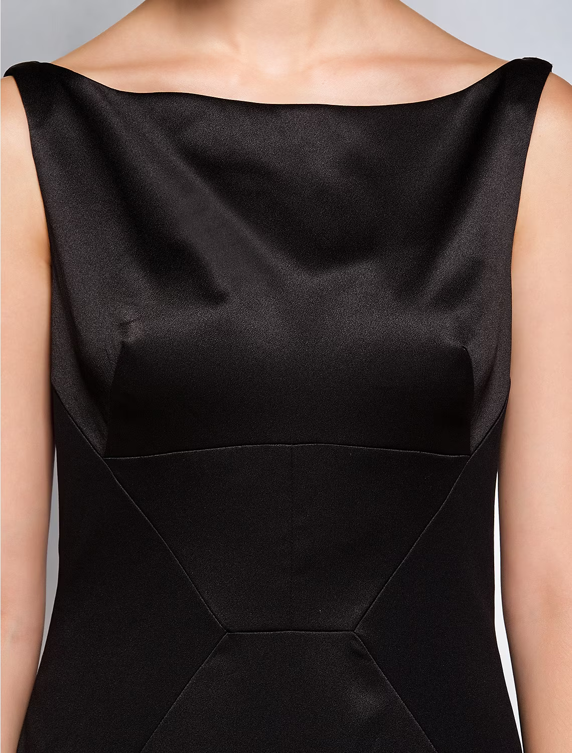 Wedding Guest Knee Length Sleeveless Bateau Neck with Pleats