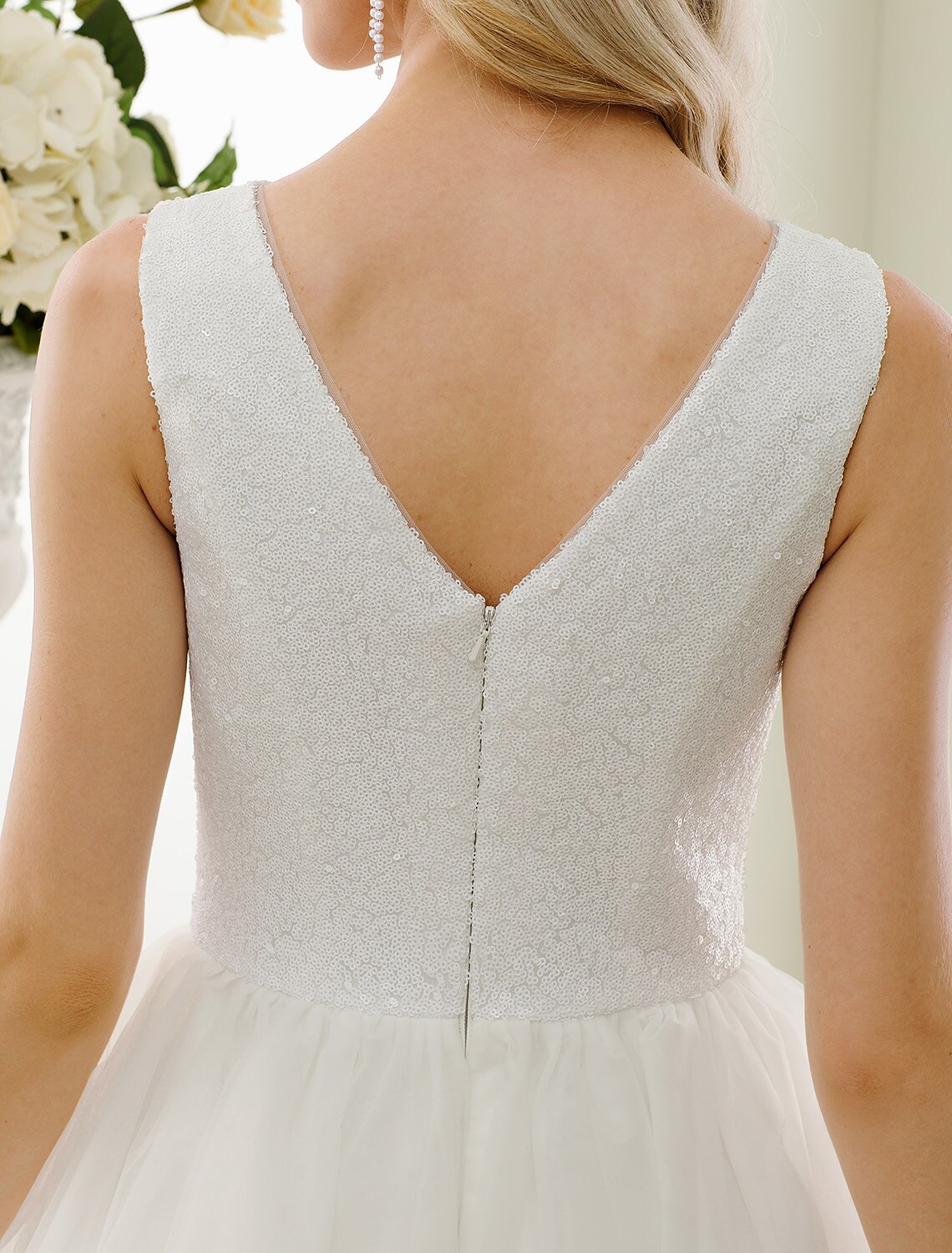 White Little Dresses Wedding Dresses Length A-Line Regular Straps Neck