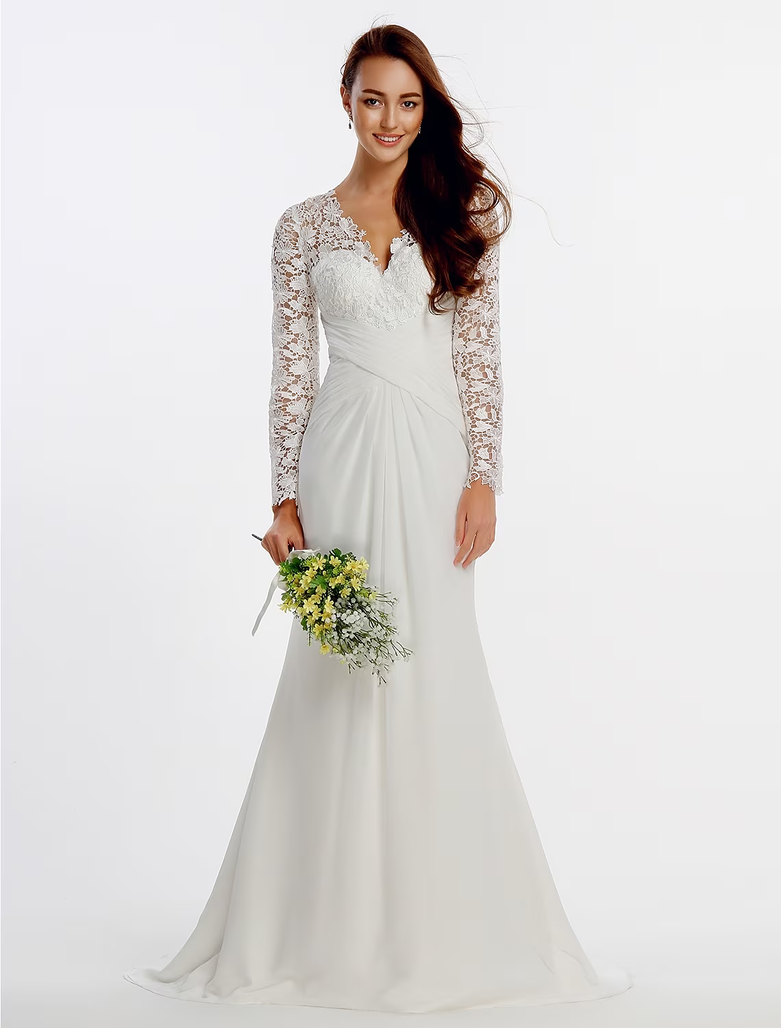 Beach Sexy Casual Wedding Dresses Sleeveless Strap V Neck Fabric With Split Front
