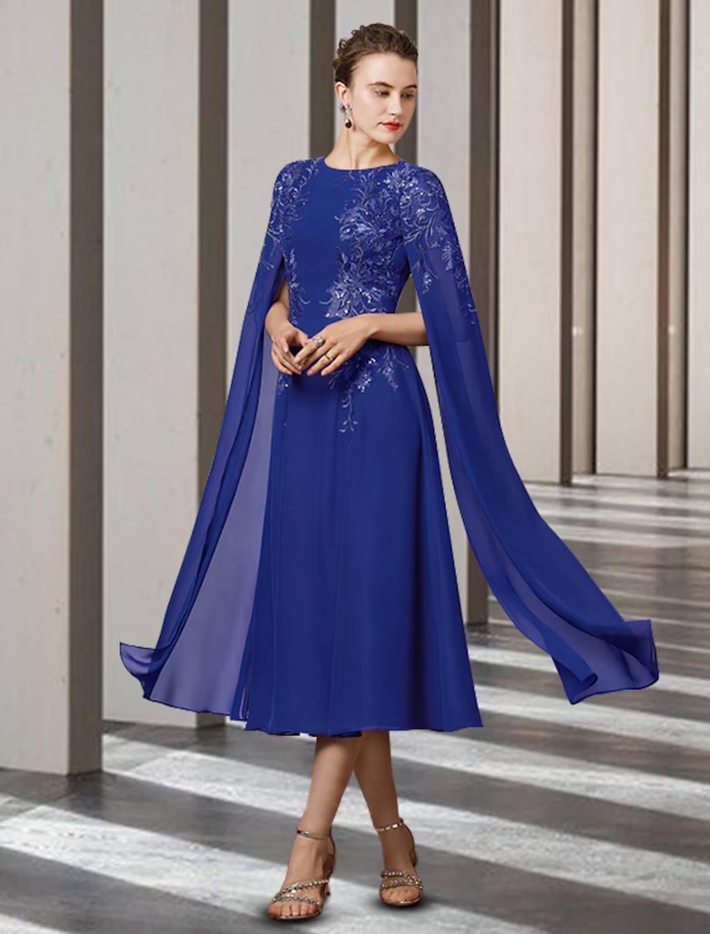 Mother of the Bride Dress Elegant Sleeveless with Appliques