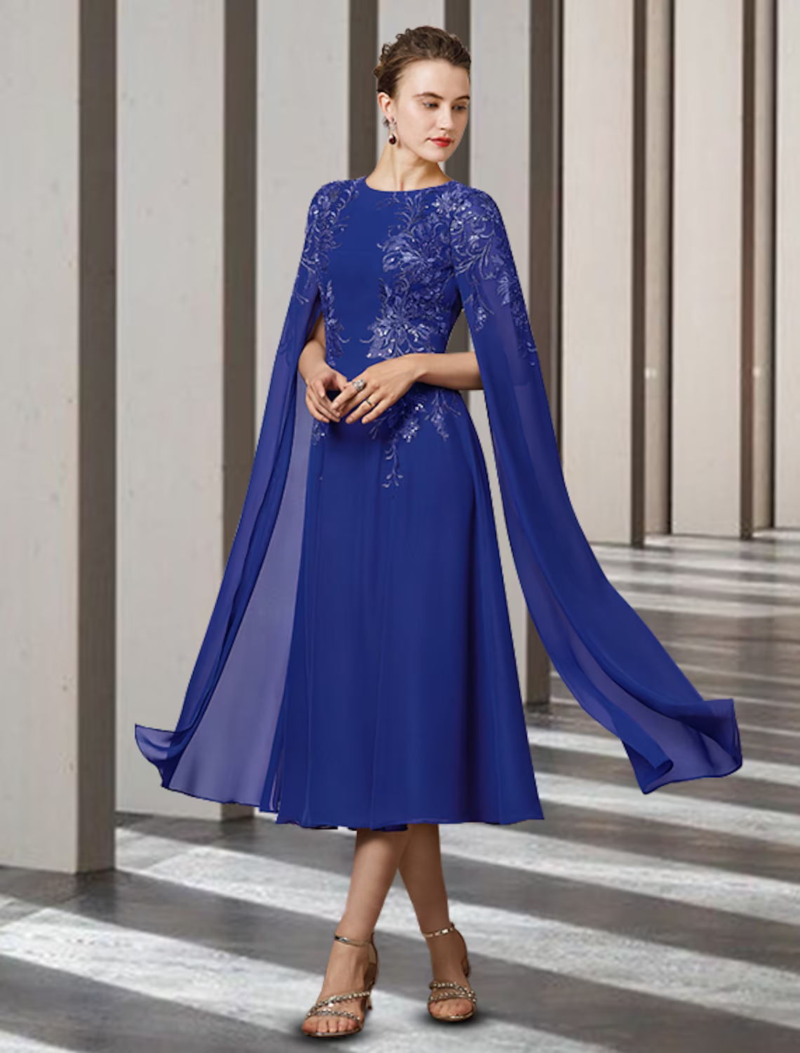 Mother of the Bride Dress Elegant Sleeveless with Appliques