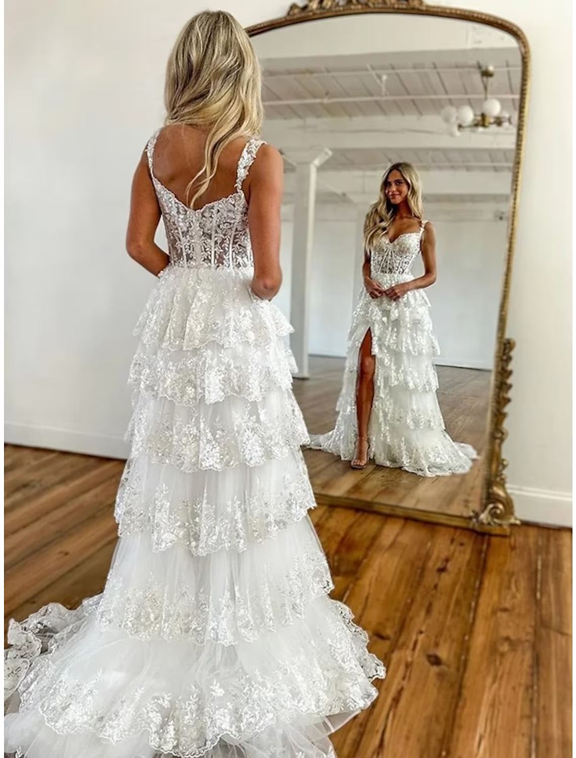 Corsets Dress Formal Court Train Sleeveless Off Shoulder with Slit