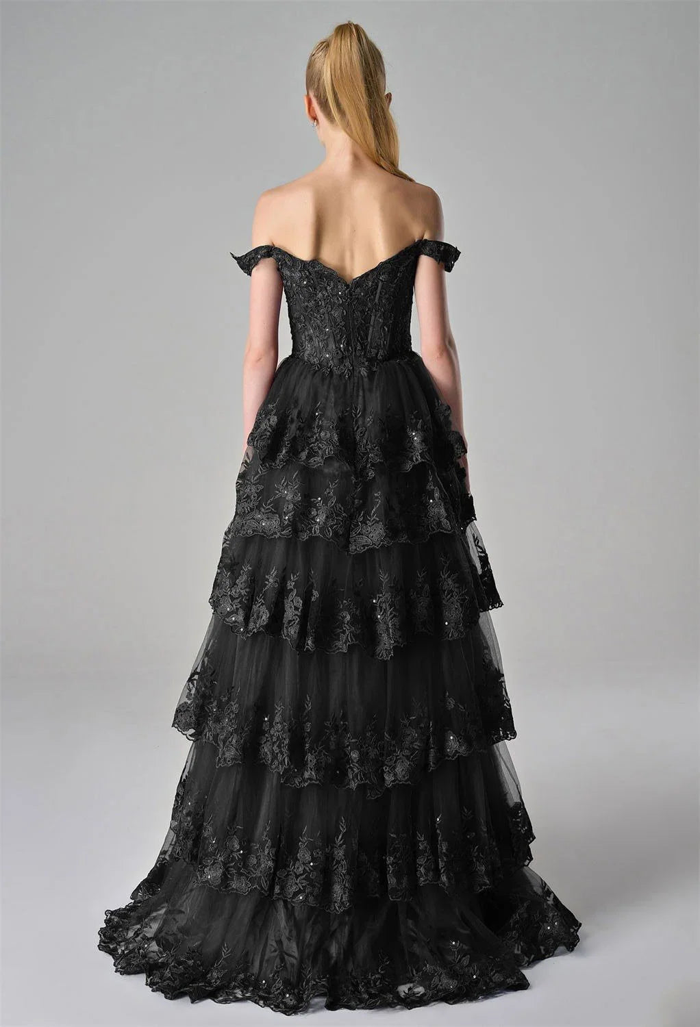 Graceful Stylish Refined Beautiful Timeless Elegant Tulle A-Line Sleeveless Floor-Length Prom Dress