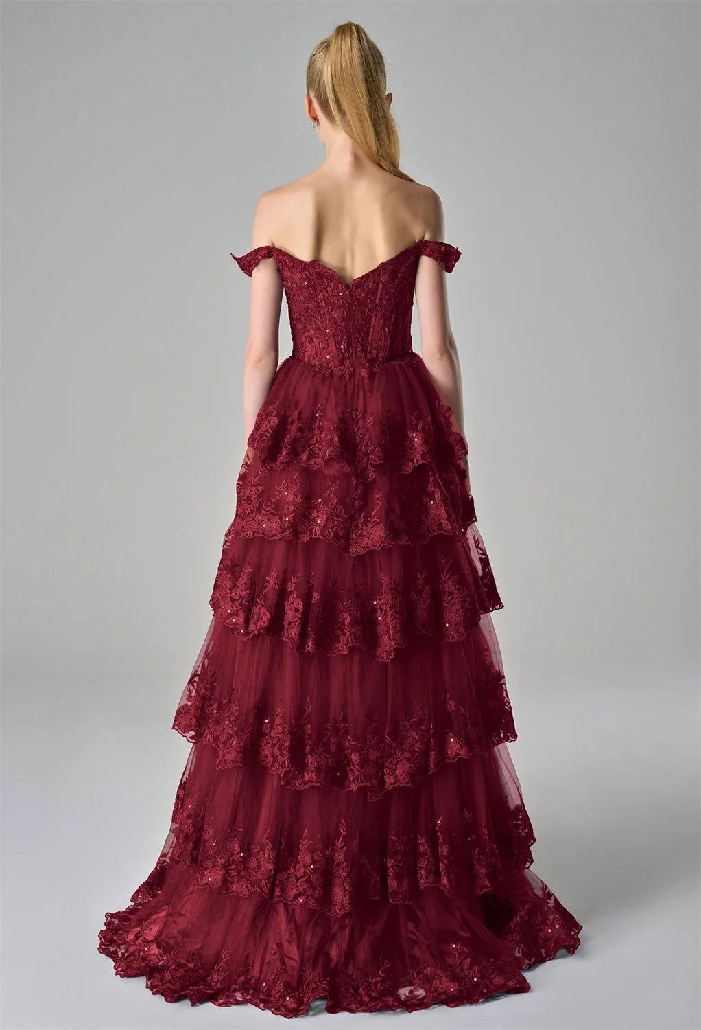 Graceful Stylish Refined Beautiful Timeless Elegant Tulle A-Line Sleeveless Floor-Length Prom Dress