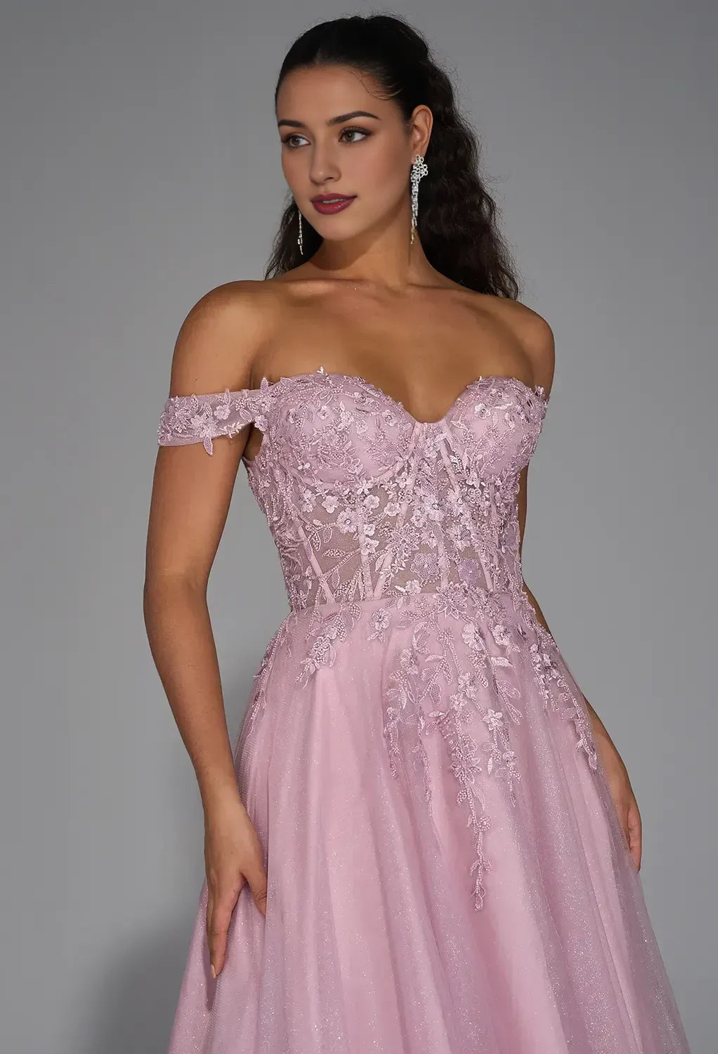 Special Occasion Sophisticated Graceful Stylish Elegant Tulle A-Line Sleeveless Floor-Length Prom Dress