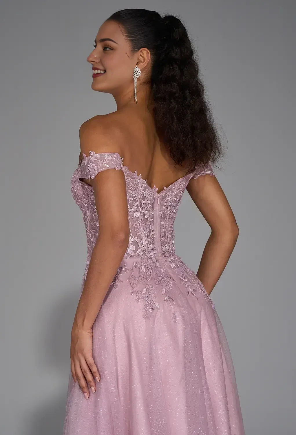 Special Occasion Sophisticated Graceful Stylish Elegant Tulle A-Line Sleeveless Floor-Length Prom Dress