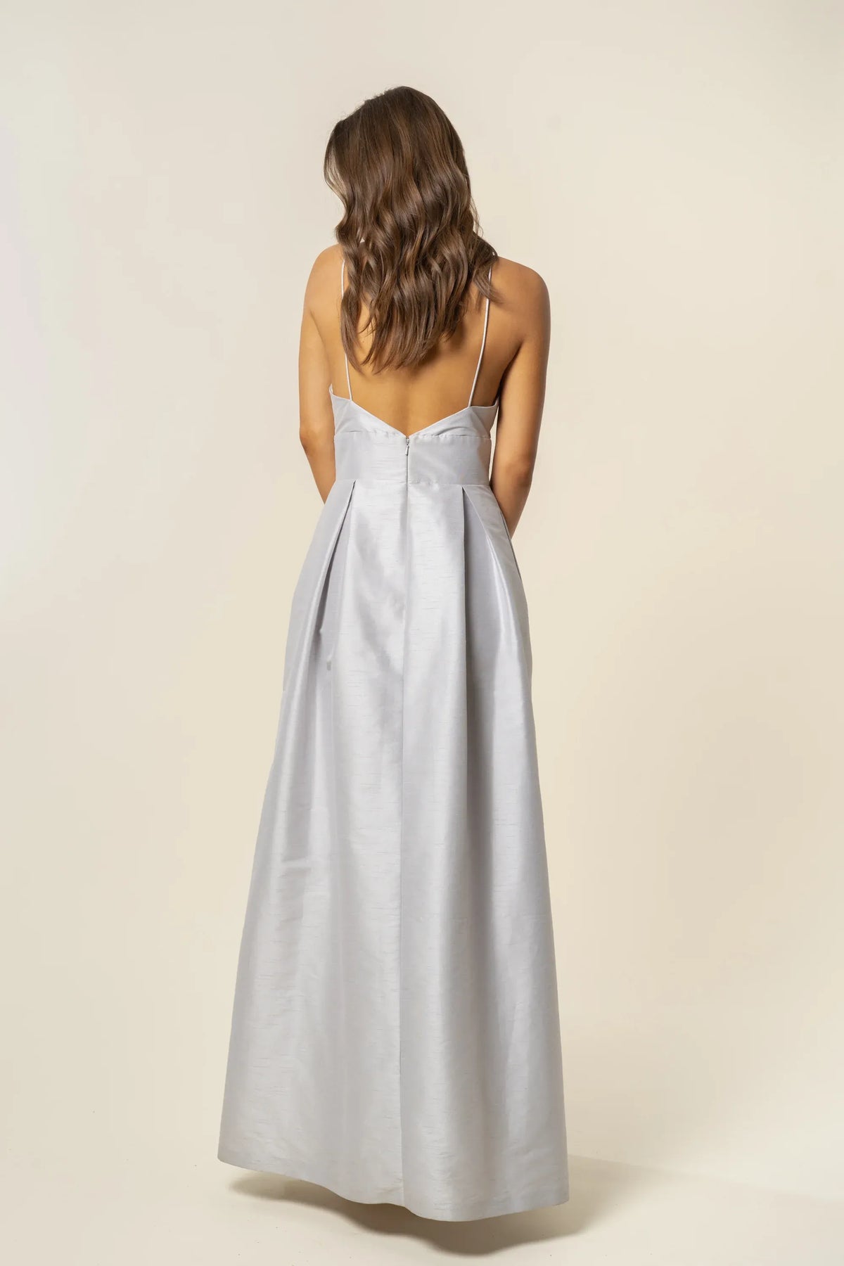 Timeless Special Occasion Sophisticated Graceful Elegant Satin A-Line Sleeveless Floor-Length Prom Dress