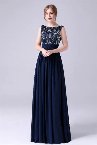 sleeveless Ankle-length beading Flower mother's dress