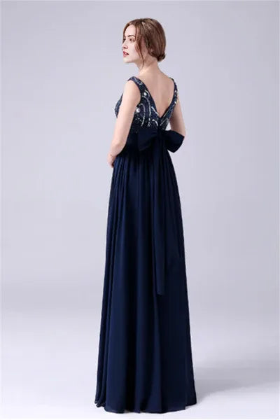 sleeveless Ankle-length beading Flower mother's dress