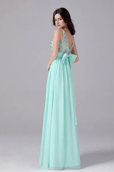 strap Ankle-length sleeveless Backless mother's dress