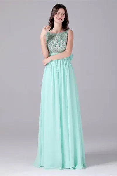 strap Ankle-length sleeveless Backless mother's dress